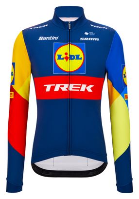 Santini x Lidl Trek Blue long-sleeve jersey
