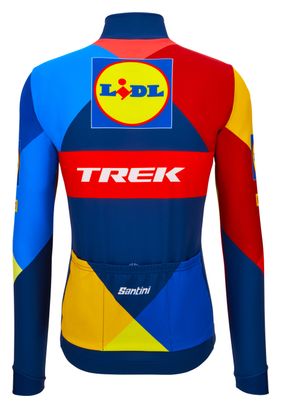Santini x Lidl Trek Blue long-sleeve jersey
