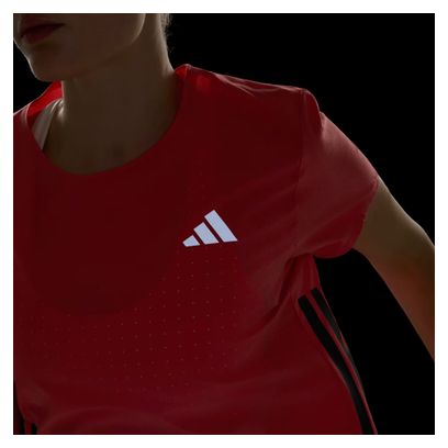 T-Shirt Running adidas Adizero Essentials Corail Femme