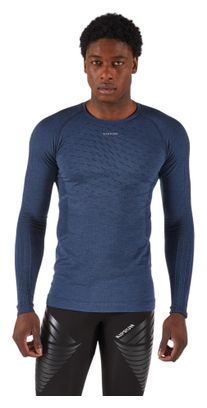 Kiprun Run 900 Merino Langarm-Laufshirt für Herren, blau
