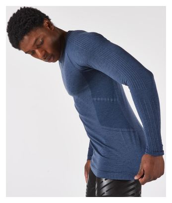 Kiprun Run 900 Merino Langarm-Laufshirt für Herren, blau