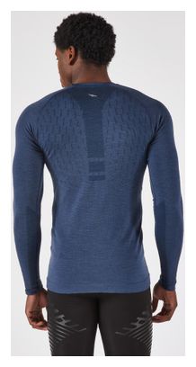 Kiprun Run 900 Merino Langarm-Laufshirt für Herren, blau