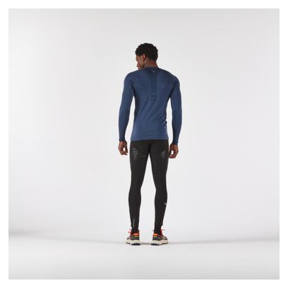 Kiprun Run 900 Merino Langarm-Laufshirt für Herren, blau