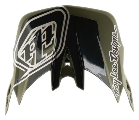 Casco integral Troy Lee Designs D4 de poliacrilito con Mips, modelo Shadow Beetle, color caqui