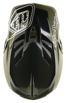 Casco integral Troy Lee Designs D4 de poliacrilito con Mips, modelo Shadow Beetle, color caqui