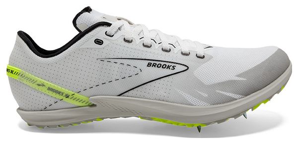 Chaussures d'Athlétisme Brooks Draft XC Blanc Jaune Unisex