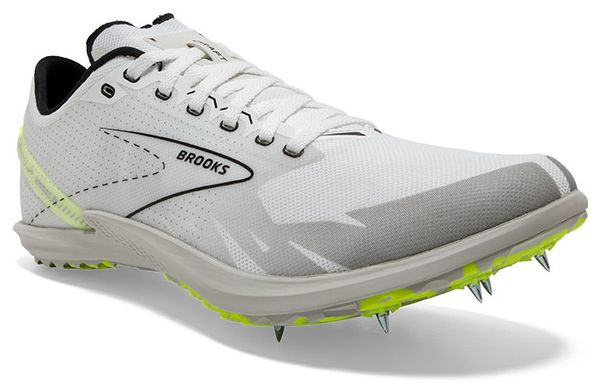 Chaussures d'Athlétisme Brooks Draft XC Blanc/Jaune Unisexe