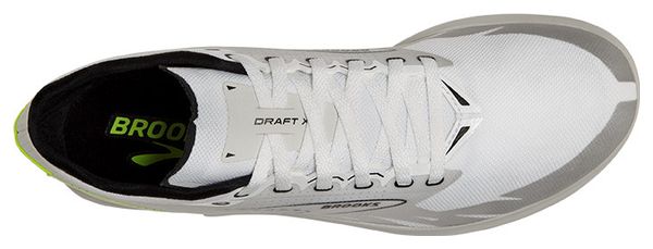 Chaussures d'Athlétisme Brooks Draft XC Blanc/Jaune Unisexe