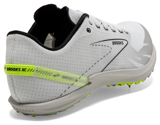 Chaussures d'Athlétisme Brooks Draft XC Blanc/Jaune Unisexe