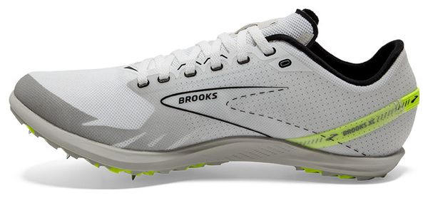 Chaussures d'Athlétisme Brooks Draft XC Blanc Jaune Unisex