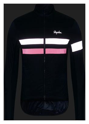 Veste Manches Longues Rapha Brevet Insulated Bleu/Rose Homme