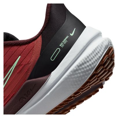 Nike Air Winflo 9 Red Green Women's Running Shoes