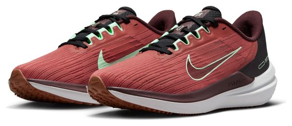 Chaussures de Running Nike Air Winflo 9 Rouge Vert Femme