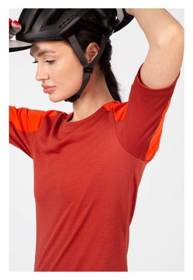 Maillot Manches Courtes Endura GV500 Femme Rouge