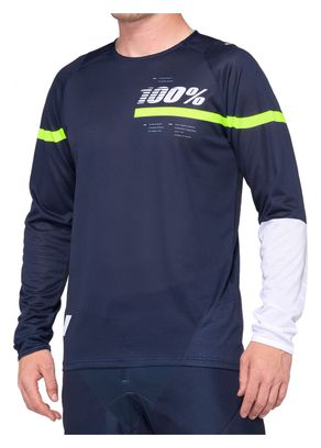 Long Sleeve Jersey 100% R-Core Blauw/Geel