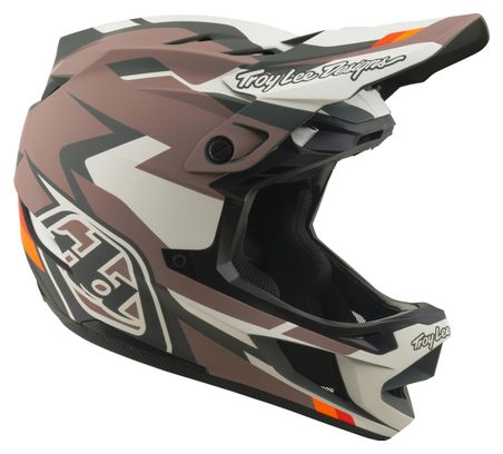 Casque Integral Troy Lee Designs D4 Polyacrilite Mips Roamer Clay