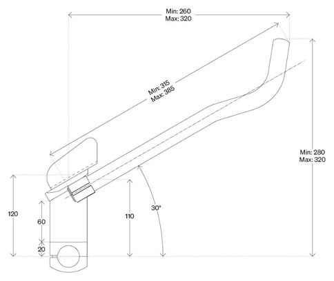 Prolongateurs Deda Parabolica Pro Alu Noir