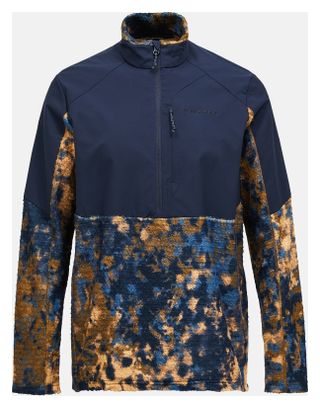 Forro polar con media cremallera Peak Performance Freelight Polartec Alpha Azul/Marrón para hombre