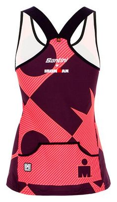 Women's Santini Ironman Cupio Pink Triathlon Tank