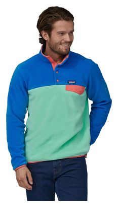 Pull Léger en Polaire Patagonia Synchilla Snap-T Vert/Bleu