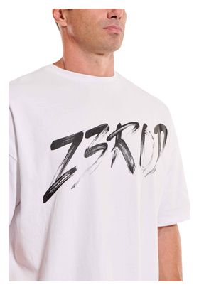 Camiseta de manga corta Z3rod Oversize Swim Bike Run blanca para hombre
