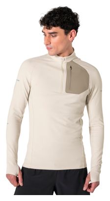 Kiprun 1/2 Zip Run 900 Warm Langarm-T-Shirt für Herren, beige