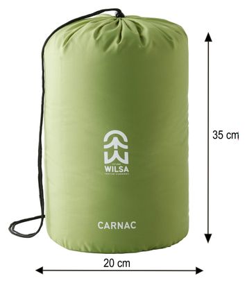 Sac de Couchage Loisir Carnac Gris et vert Droit