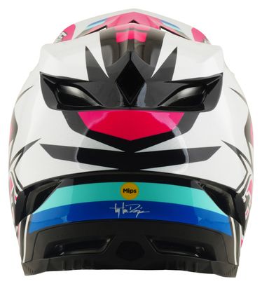 Casco integral Troy Lee Designs D4 de poliacrilato con Mips, modelo Roamer, color magenta