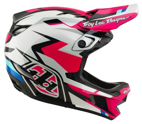 Casco integral Troy Lee Designs D4 de poliacrilato con Mips, modelo Roamer, color magenta