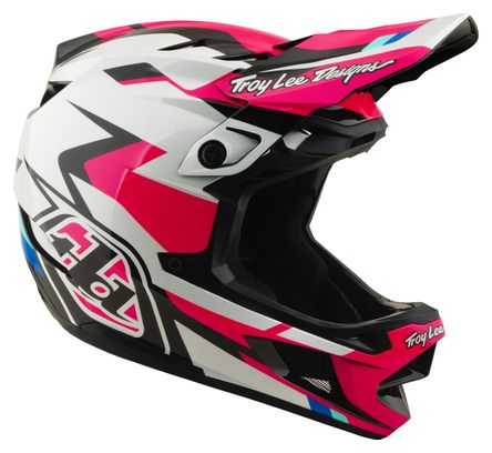 Casco integral Troy Lee Designs D4 de poliacrilato con Mips, modelo Roamer, color magenta