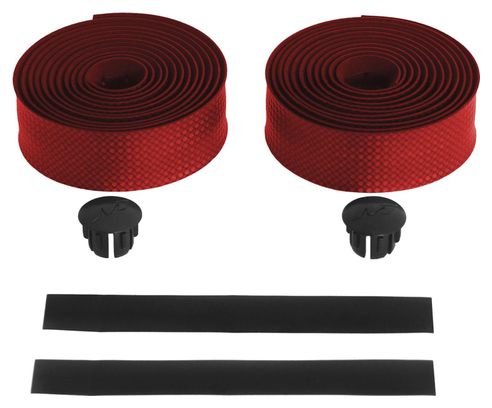 Cinta de manillar Massi Carbon Gel Elite Rojo