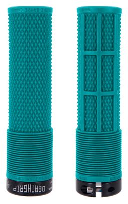 Pair of DMR DeathGrip Flangeless Blue Tribe Grips