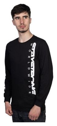 T-SHIRT L/S STAYSTRONG ICON WORLDWIDE BLACK