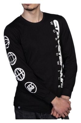 T-SHIRT L/S STAYSTRONG ICON WORLDWIDE BLACK