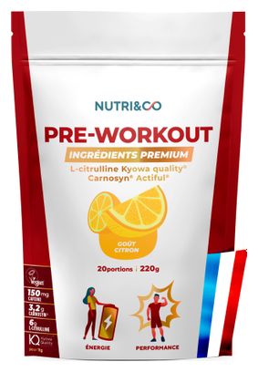 Pre-Workout en Poudre - Goût Citron - 220g