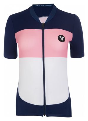 Maglia a maniche corte LeBram Eze Navy rosa da donna Tailored Fit