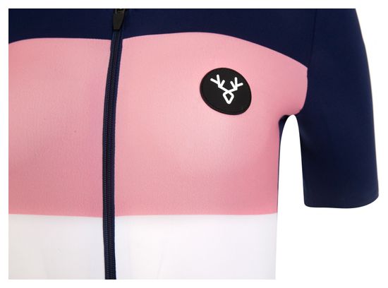 Maglia a maniche corte LeBram Eze Navy rosa da donna Tailored Fit