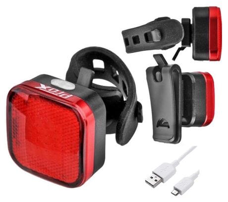 Feu arrière de vélo - rechargeable par USB - COB Led 40 Lumen - Feu rouge