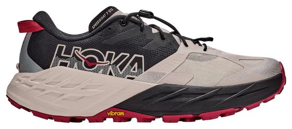 Scarpe da trail Hoka Speedgoat 7 GTX beige/nero da uomo
