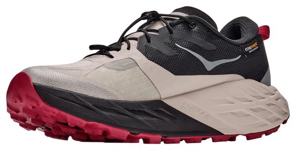 Scarpe da trail Hoka Speedgoat 7 GTX beige/nero da uomo