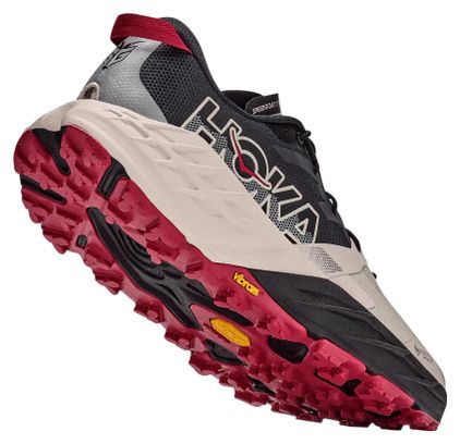 Scarpe da trail Hoka Speedgoat 7 GTX beige/nero da uomo