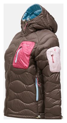 Peak Performance Helium Utility Hoody donsjack grijs/roze voor dames