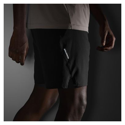 Short 2-en-1 Salomon SHKout Core 7in Noir Homme