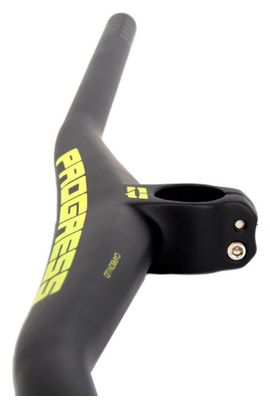 Combo cintre/potence Progress PG-234 Carbon Cockpit 2º Jaune 60mm