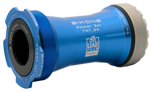 Eje de pedalier cerámico Bikone PowerSet T47 para Shimano UAE Team Emirates Edition Azul