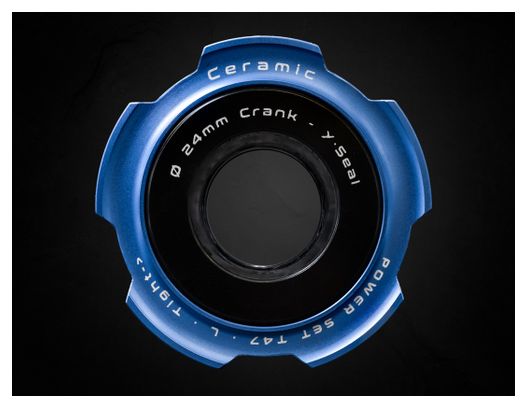 Eje de pedalier cerámico Bikone PowerSet T47 para Shimano UAE Team Emirates Edition Azul