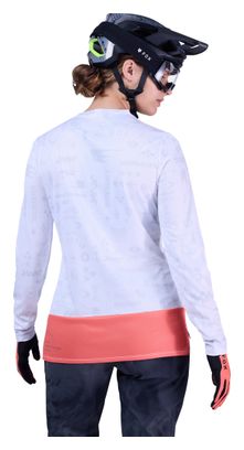 Maillot Fox Ranger Lunar Edición Especial Mujer Manga Larga Blanco