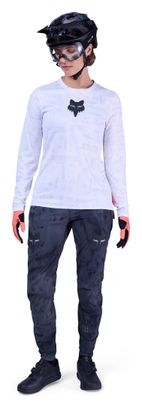 Maillot Fox Ranger Lunar Edición Especial Mujer Manga Larga Blanco