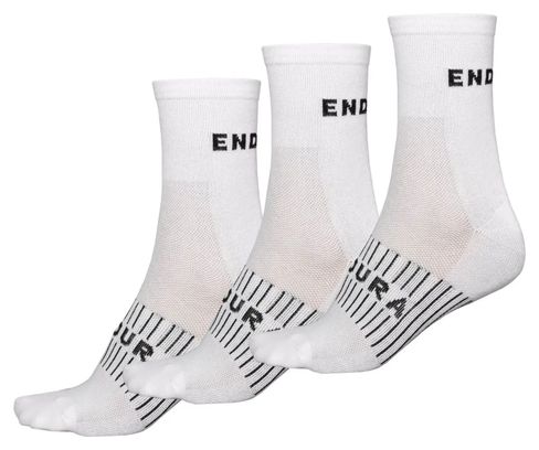 Endura CoolMax Race Socks (3-Pair Pack) Wit