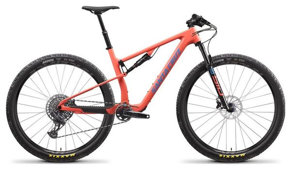 Santa Cruz Blur XC S Carbon C Sram GX Eagle 12V 29'' All-Suspension Mountain Bike Black Mat / Salmon 2023